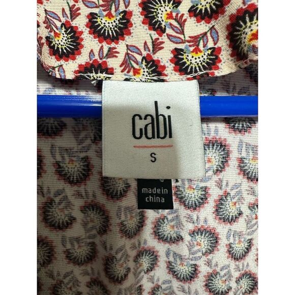 Cabi Kimono Poet Duster Jacket Dress Womens S Boho Patchwork Print Belted new - Picture 8 of 13